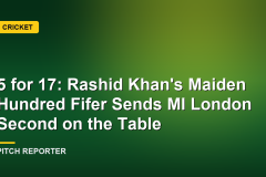5 for 17: Rashid Khan's Maiden Hundred Fifer Sends MI London Second on the Table