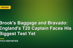 Brook's Baggage and Bravado: England's T20 Captain Faces His Biggest Test Yet