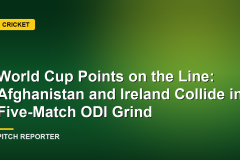 World Cup Points on the Line: Afghanistan and Ireland Collide in Five-Match ODI Grind