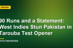 90 Runs and a Statement: West Indies Stun Pakistan in Tarouba Test Opener